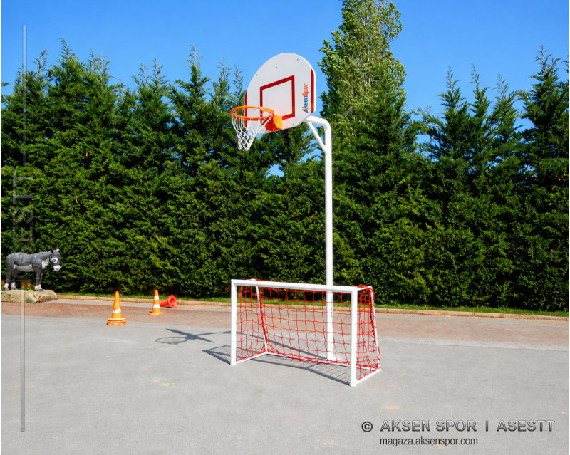 Antrenman model, fiber panyalı, tek direkli basketbol potası açık saha profesyonel model
