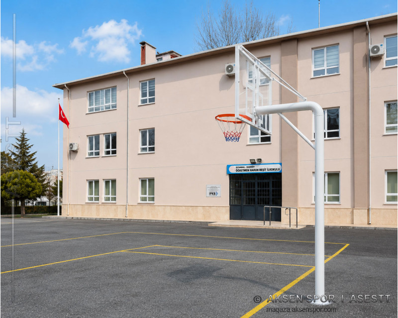 Tek direkli basketbol potası açık saha antrenman model