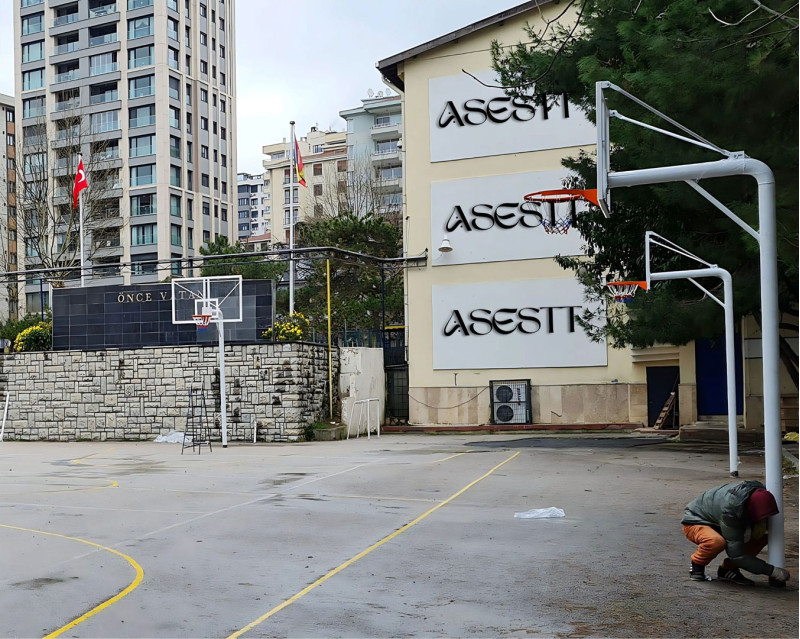 Tek Direkli Basketbol Potası & Akrilik Cam