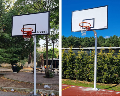 Tek Direkli Basketbol Potası & Fiber Nizami Tek Direkli Basketbol Potası & Fiber Nizami