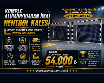 Alüminyum Hentbol Kalesi