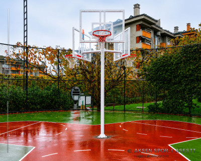 Üç yönlü basketbol potası & Antrenman